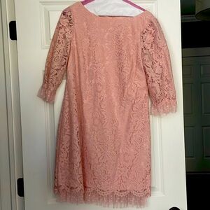 Vince Camuto Lace Pink Dress Size 8